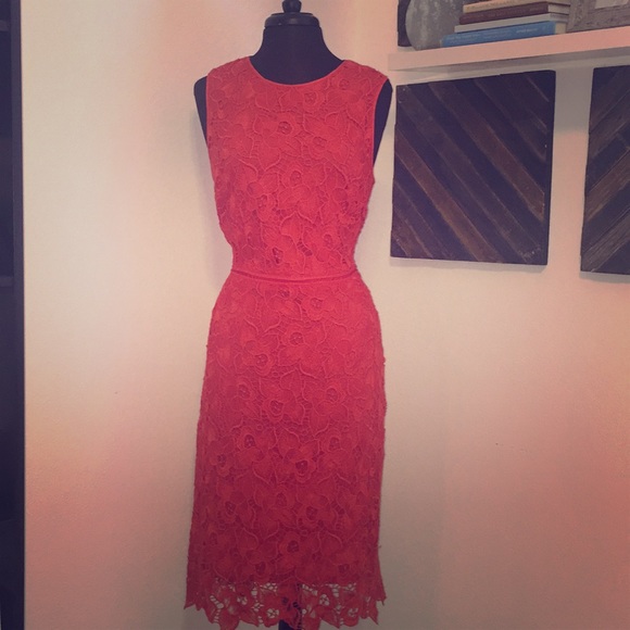 Brand New Ann Taylor Orange-Red Size 12 - Picture 1 of 6